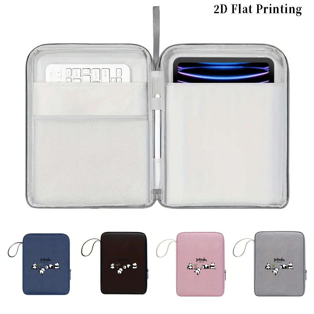 Panda Print Tablet Sleeve Bag 10.9/12.9 Inch Handbag Case for IPad Air Samsung Xiaomi Lenovo Tablet Bag Cover Shockproof Pouch