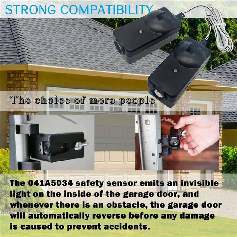 

A83I-4X Garage Door Sensor Replacement Safety Sensor Eyes For 41A5034 Liftmaster Sears Craftsman Opener Parts