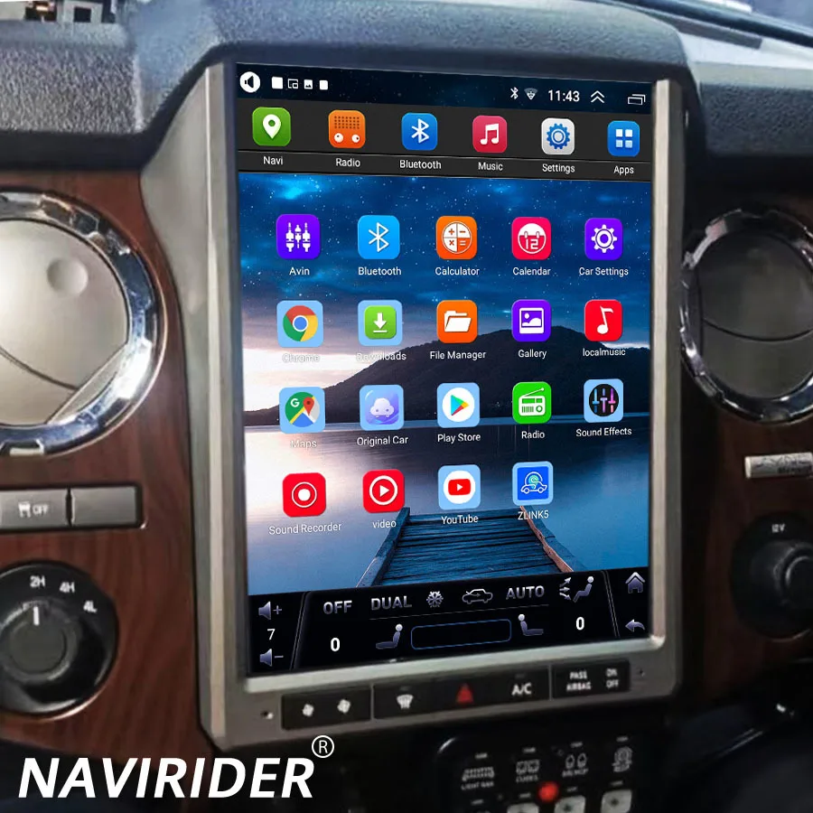 Navirider 12.1Inch Stereo For Ford F250 F-250 2013-2016 Car Multimedia Player Gps Radio Navigation Carplay Android Auto 4G HU