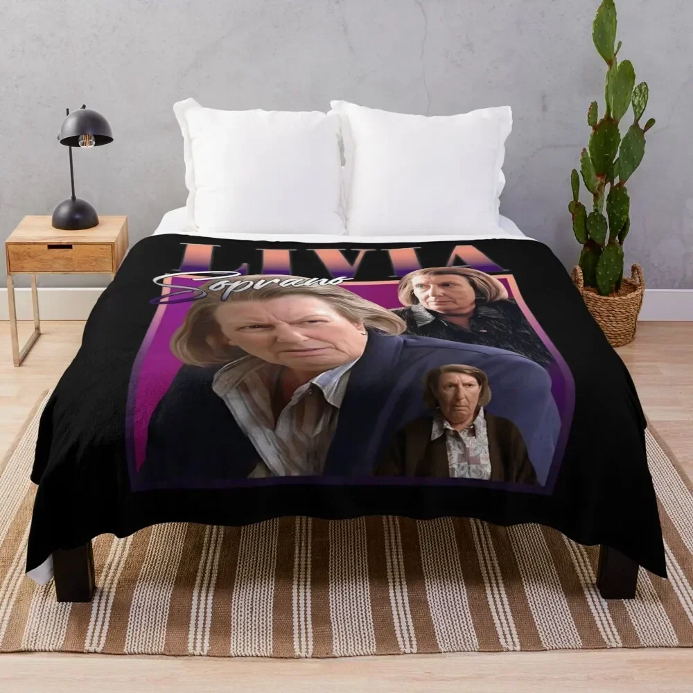 

Livia Soprano Homage Throw Blanket Compact Warm Blanket for Car Road Trip