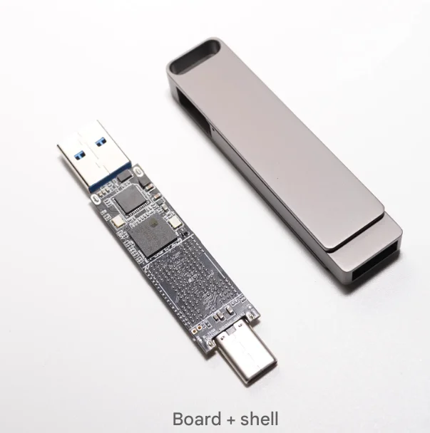 Silicon Motion USB Flash Drive Controller Board SM2259XT2 Dual-Port USB-A + Type-C Interface 10Gbps Data Transfer Rate Dual-Side