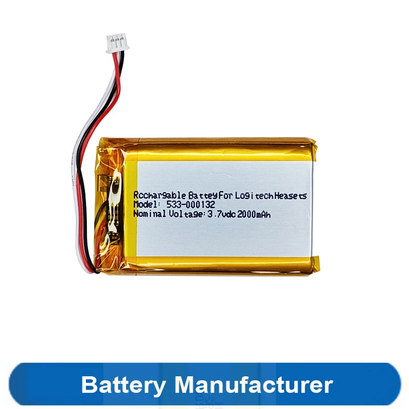 2000mAh 533-000132 Battery For Logitech G530 G533 G533S G933 G933S  G935 G635 G633 Game Headset Headphone
