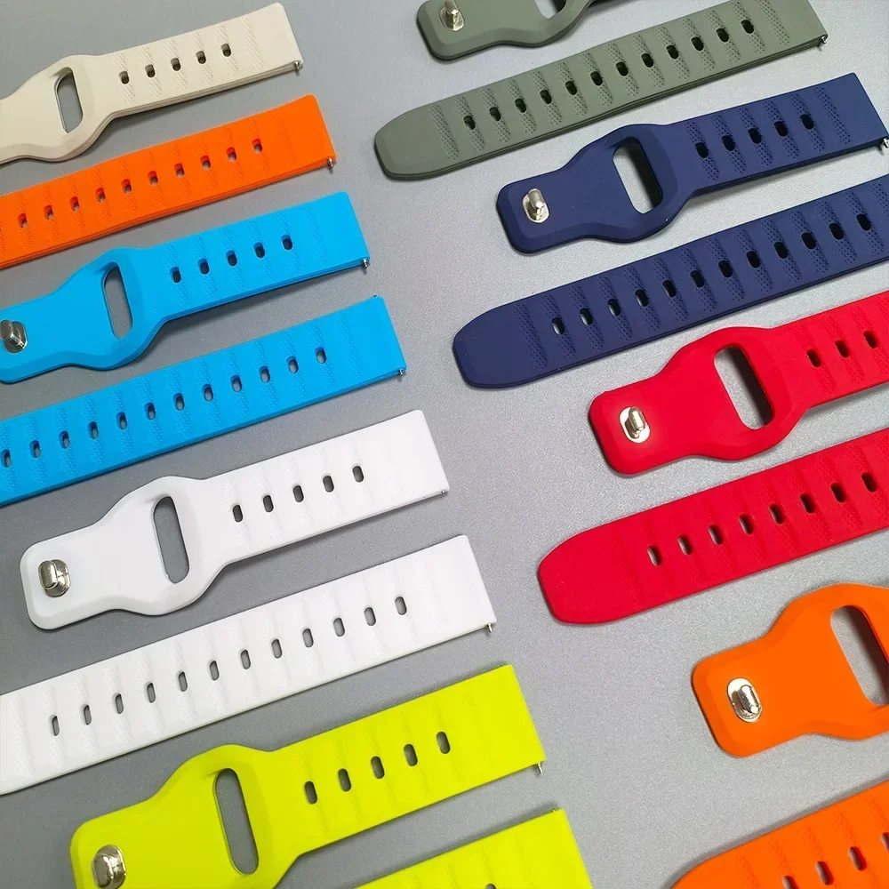 Per Samsung Galaxy Watch 7/6/5/4 44mm 40mm Band 20mm 22mm Cinturino in silicone 6 4 Classic/Gear Bracciale per Garmin Forerunner 570 265