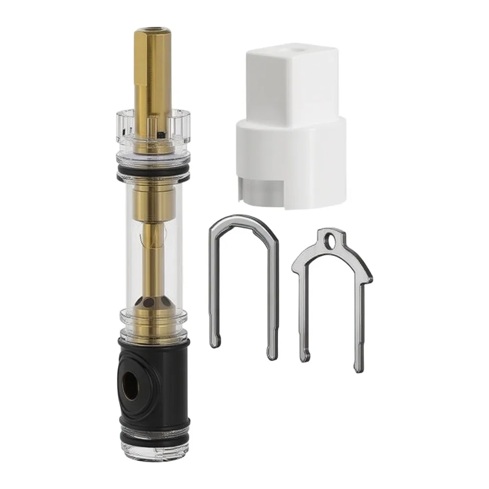1225 Single Handle Shower Cartridge Replacement for Bathroom Kitchen Faucet High Pressure Temperature Stable Design