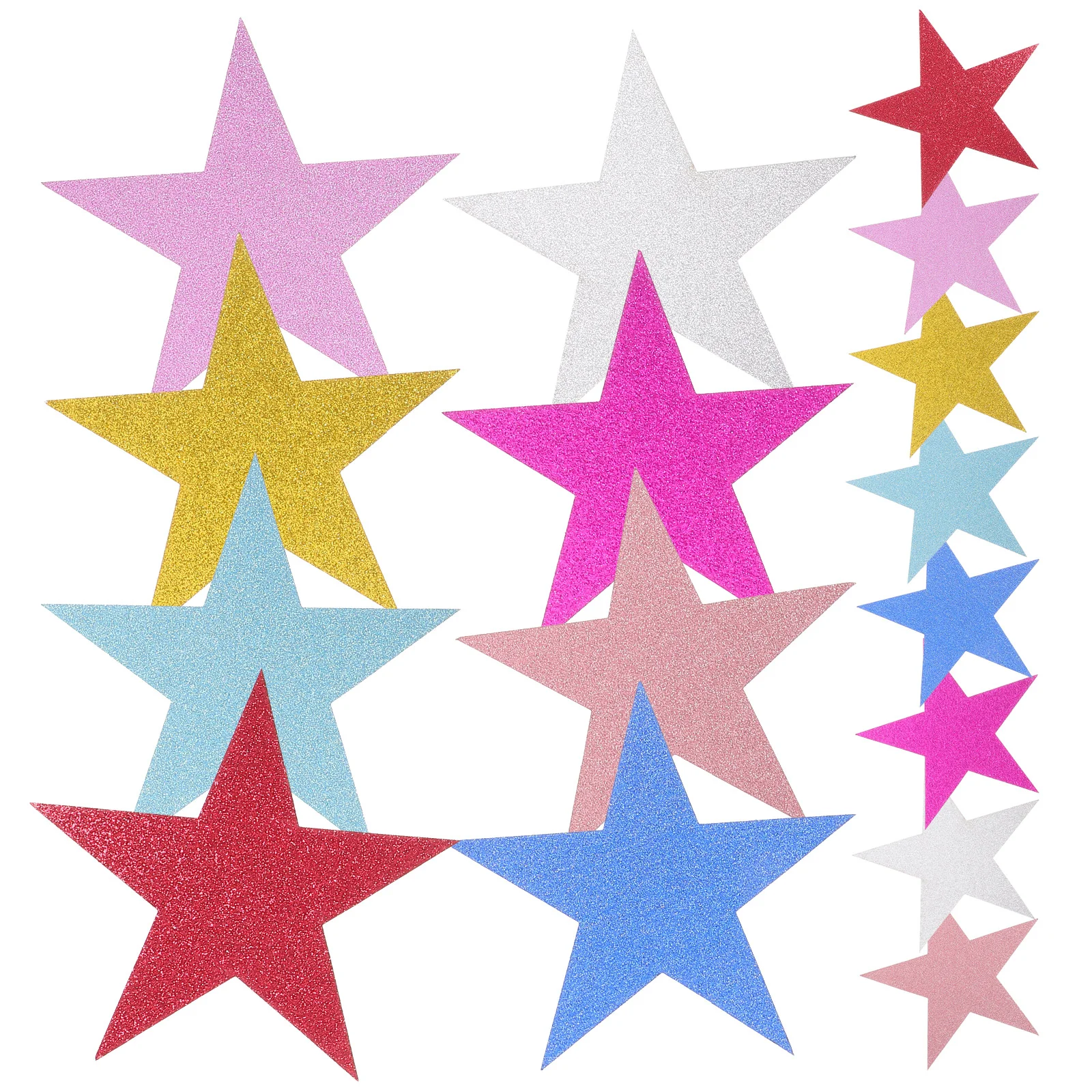 

80 Pcs Pentagram Decoration Wallpaper Cutout DIY Cutouts Colorful Shapes Props Decorate