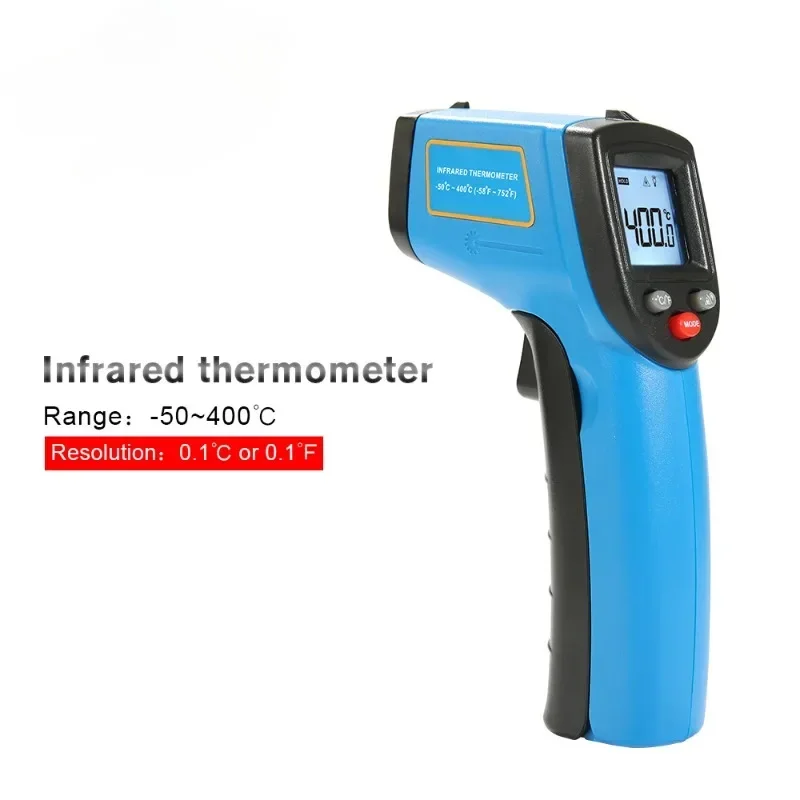 Digital Infrared Thermometer Laser Temperature Meter Non-contact Pyrometer Imager Hygrometer IR Termometro Color LCD Light Alarm