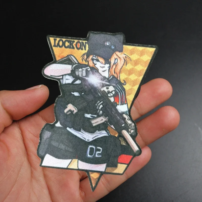 

Tactical Anime Patch on Clothes Morale Badge Hook Loop Military Patches Backpack Sticker Print Armband