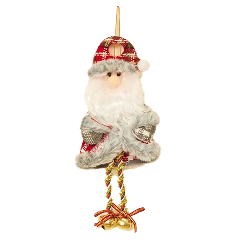 Christmas Bells Ornaments Santa Claus Reindeer Snowman Bell Pendants And Doorbell For Home Party Christmas Tree Decoration