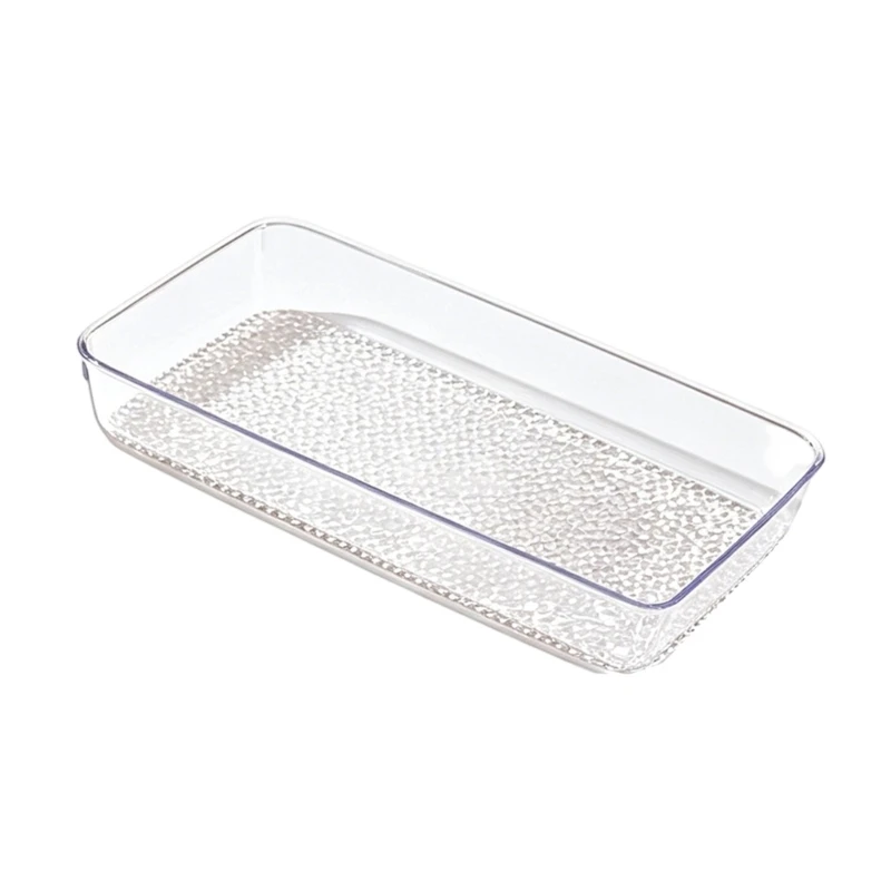 Thickened Transparent Fruit Basket Commercial Grade Plastic Tray For Restaurant Hotel Cafes And Household Storage HX6C