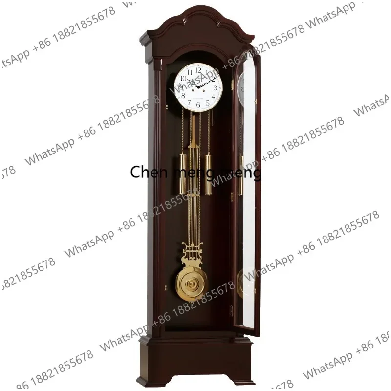 d178 Solid wood floor clock German Helmler 14-day movement mechanical seat clock European living room standing clock MG2510F