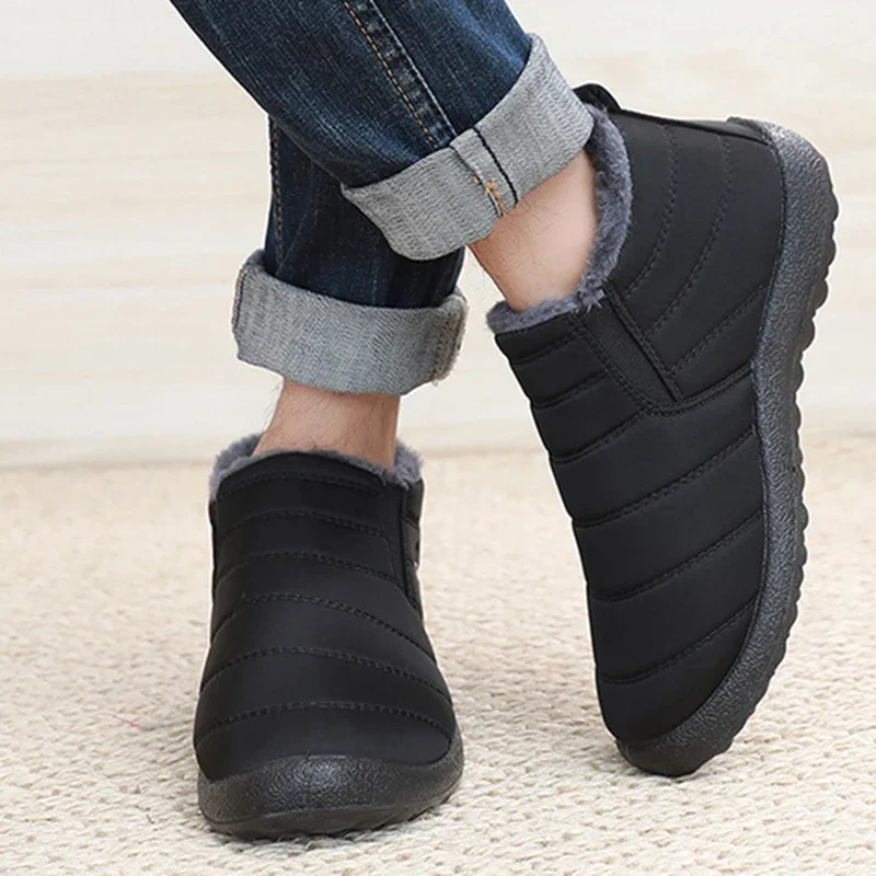 Fashion Men's Snow Boots Ankle High Keep Warm Shoes for Cold Winter Waterproof Outdoor Snow Comfortable Men's Work Boots 2026 view 2