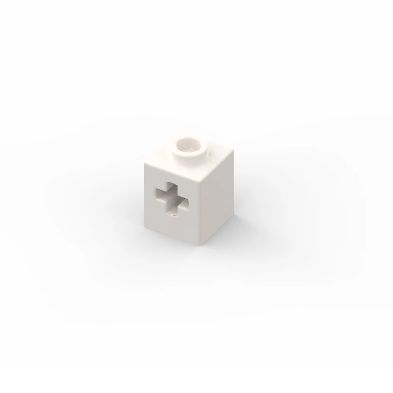 30pcs MOC compatible 73230 building block parts 1x1 with cross hole brick DIY technology parts