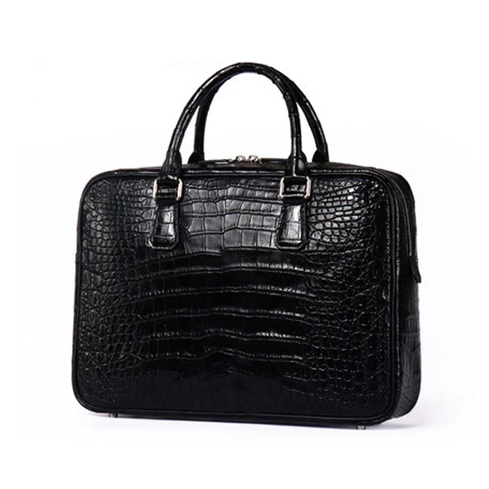 

kadilaier new arrival crocodile leather bag crocodile handbag Big bag large capacity men briefcase