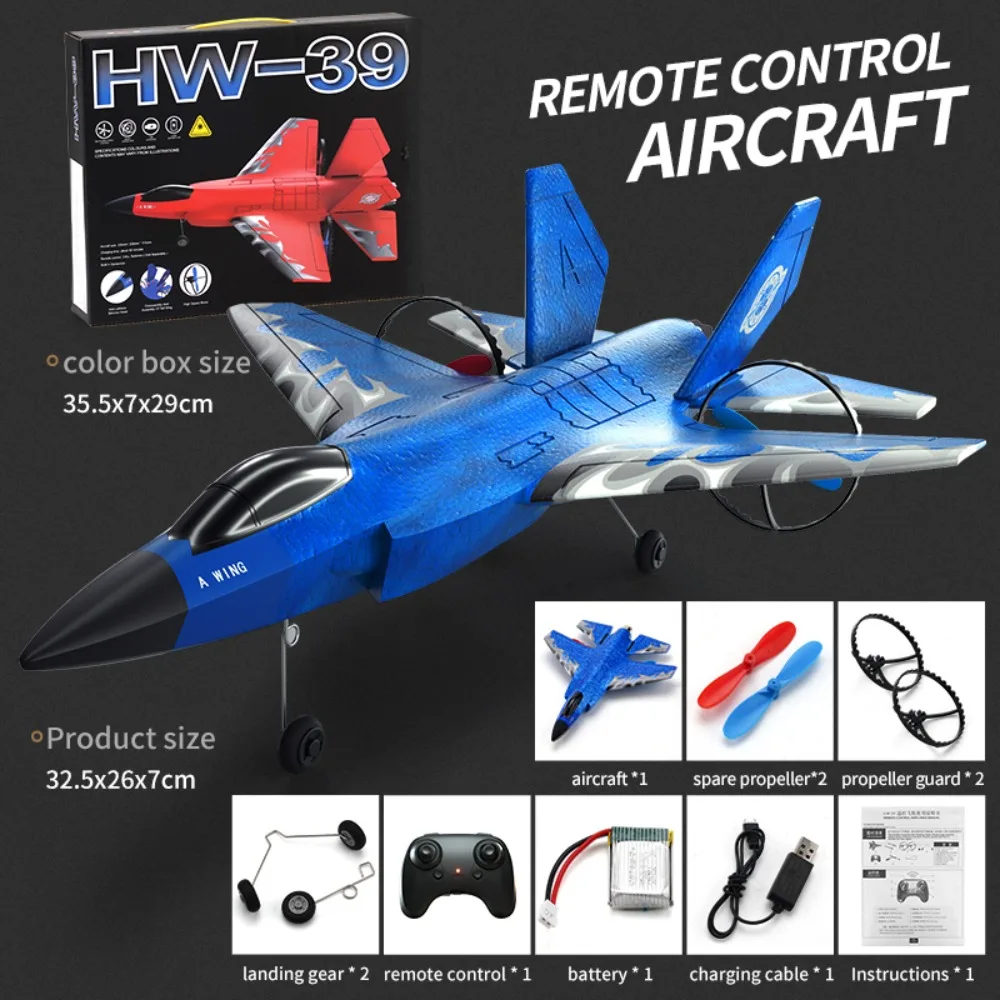

2.4GHz EPP Foam Remote Control Plane Stunt Roll Crash Resistance Foam RC Airplanes Waterproof Cool RC Fighter Plane Boys Gift