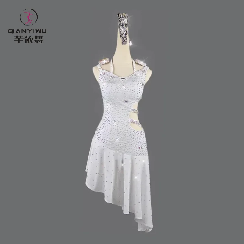 

2024 Latin Dance Dress Women Practice Clothes Competition Costume Ballroom Girl Party Skirt Sports Suit Performance Female Stage