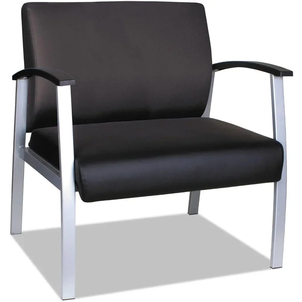 30.51 in. X 26.96 in. X 33.46 in. Bariatric Guest Chair - Black/Silver，Stylish and Flexible Design，chair