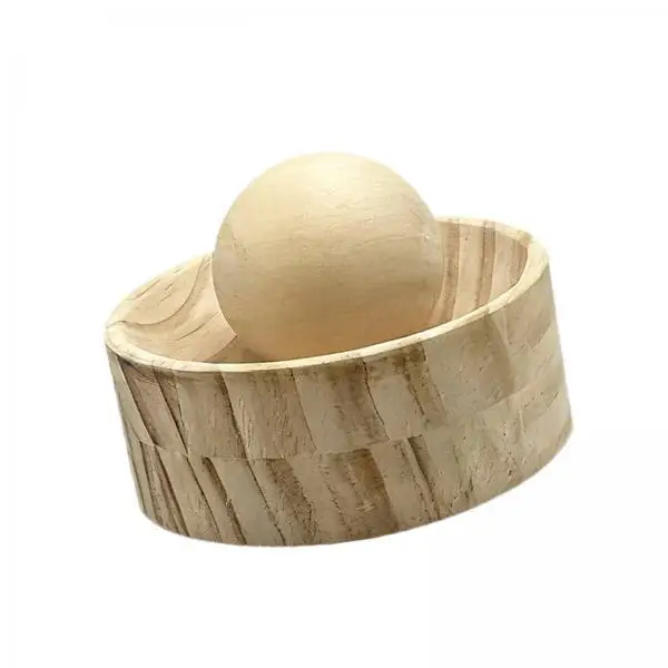 Round Wooden Dumpling Presser Wrapper Skin Press Compact Sturdy Tool for Everyday Home Cooking