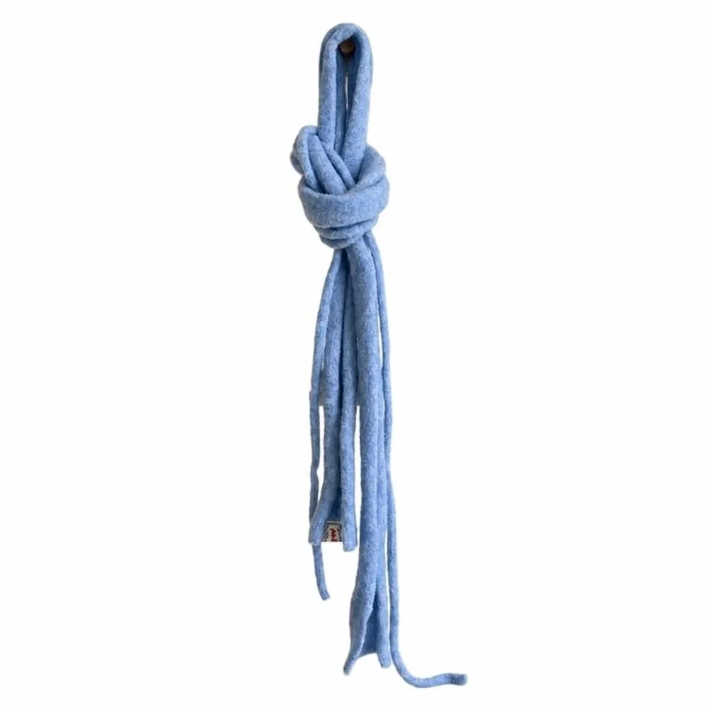Trendy Solid Color Long Narrow Scarf Soft Thin Wool Shawl Neck Warmer Women