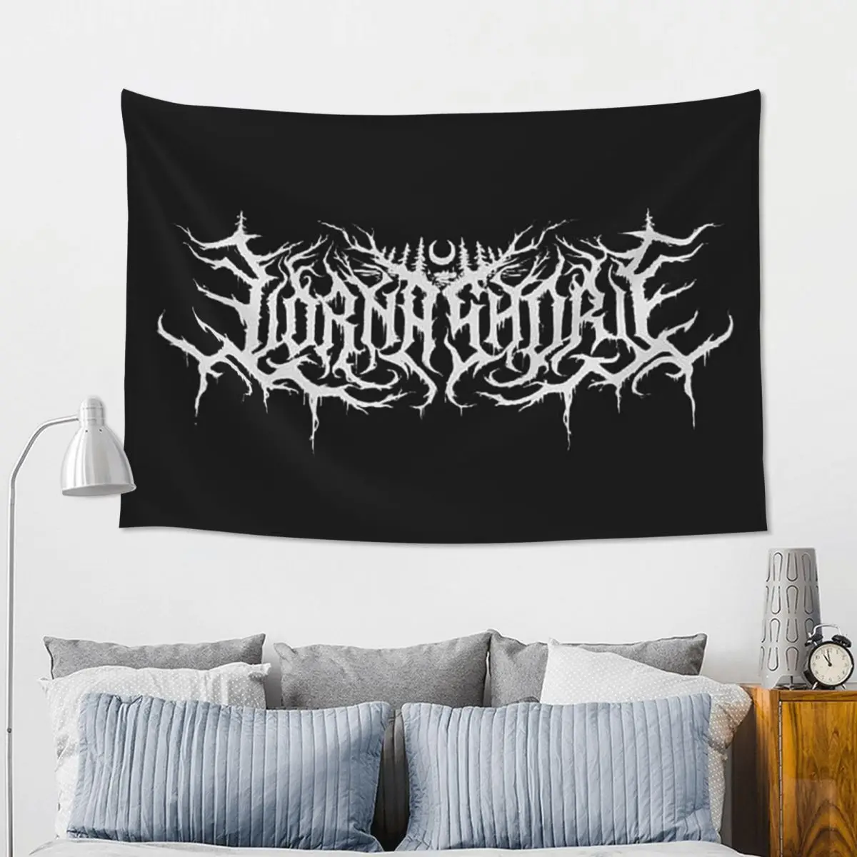 Lorna Shore Tapestry Funny Wall Hanging Aesthetic Home Decoration Tapestries for Living Room Bedroom Dorm Room