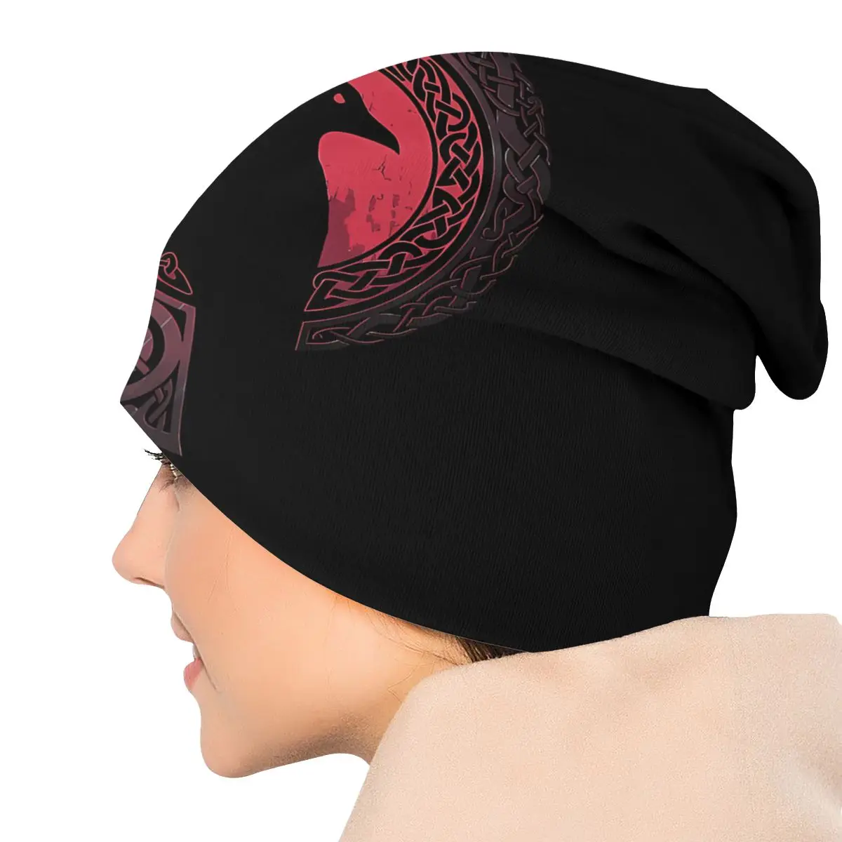 EDDA Viking Autumn Female Thin Beanies Cycling Unisex Skullies Bonnet Hats