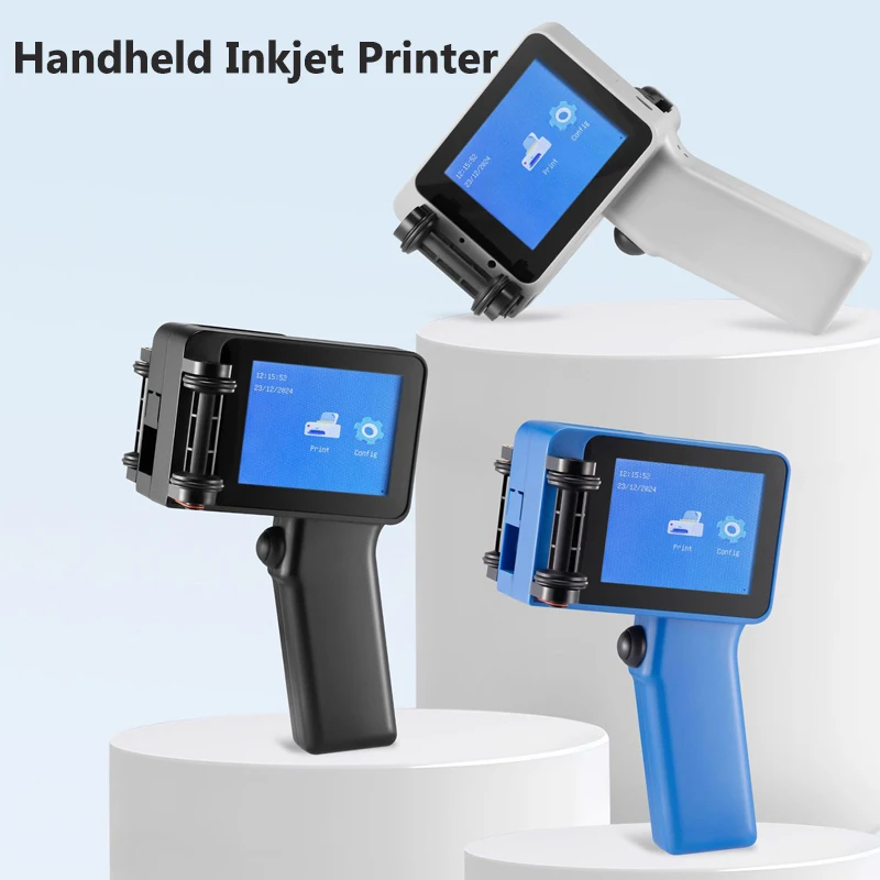 Mini draagbare labelprinter Productiedatum Batchnummer Houdbaarheid Inkjetprinten QR-code Patrooncoder Oplosmiddel Sneldrogend