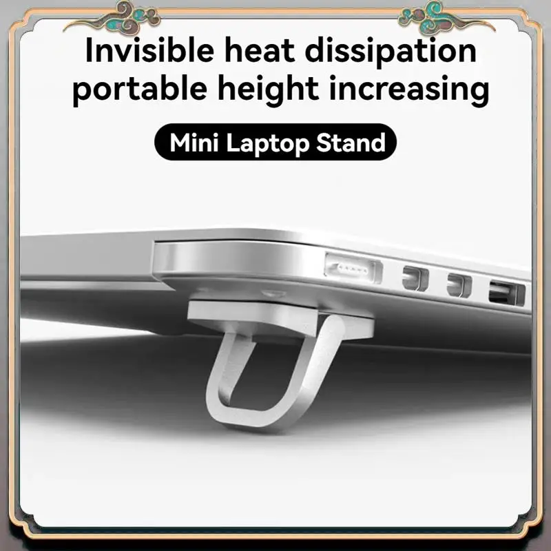 Durable 1 Pair Invisible Mini Legs For Laptop Aluminum Base Support Tools Laptop Stand Radiator For Keyboard Holder