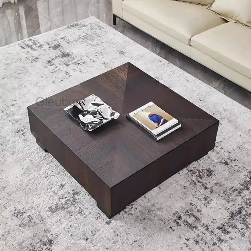 

Аксессуары для гостиной: Эстетичный деревянный кофейный столик в итальянском минималистичном стиле, мебель для зоны отдыха