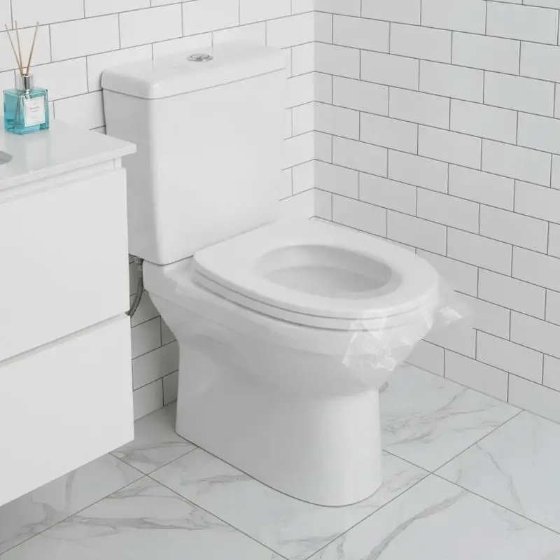 50Pcs Toilet Seat Cover Toilet Lid for Bathroom Accessories Disposable Mat Protector Products Household Merchandises Home
