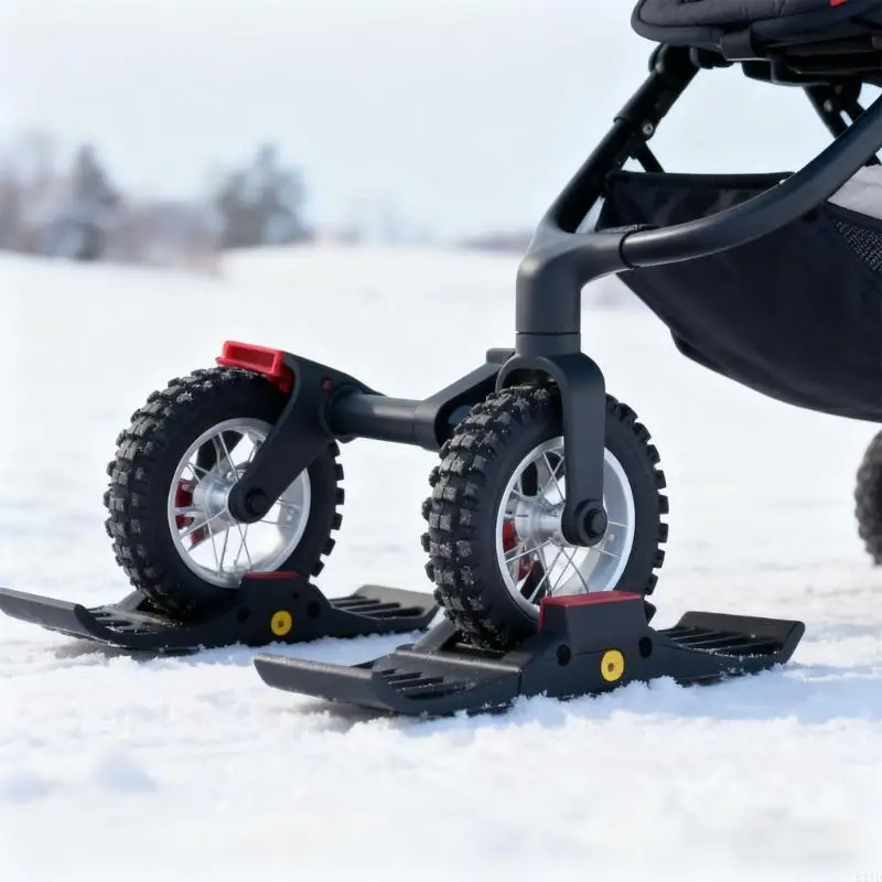 

High Compatibility Ski Adapter 58mm Tire Width Strollers Bicycles Winter Sport