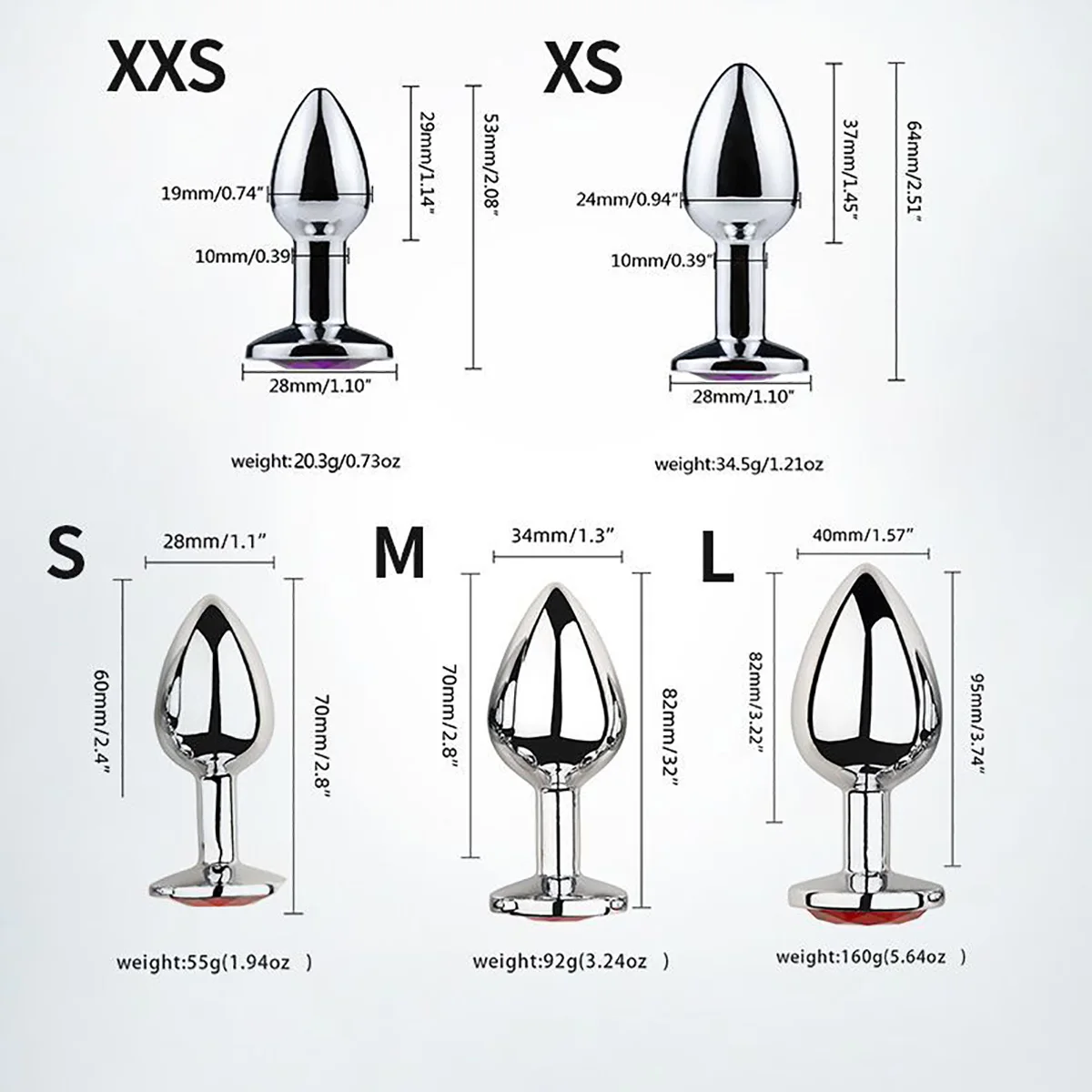 Metal Stainless Steel Anal Plug Sex Toys Mini Round Shaped Smooth Butt Small Tail Female/Male Dildo Sex Toys for Couples