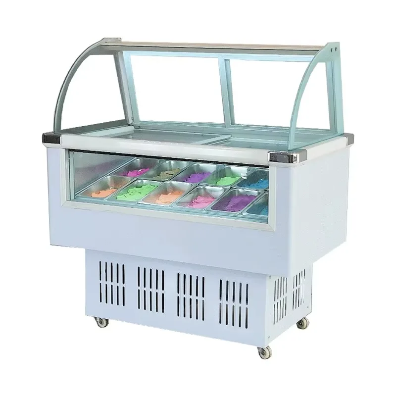 

Commercial Hard Ice Cream Display Cabinet Popsicle Frozen Ice Cream Storage Equipment with Thawing Function