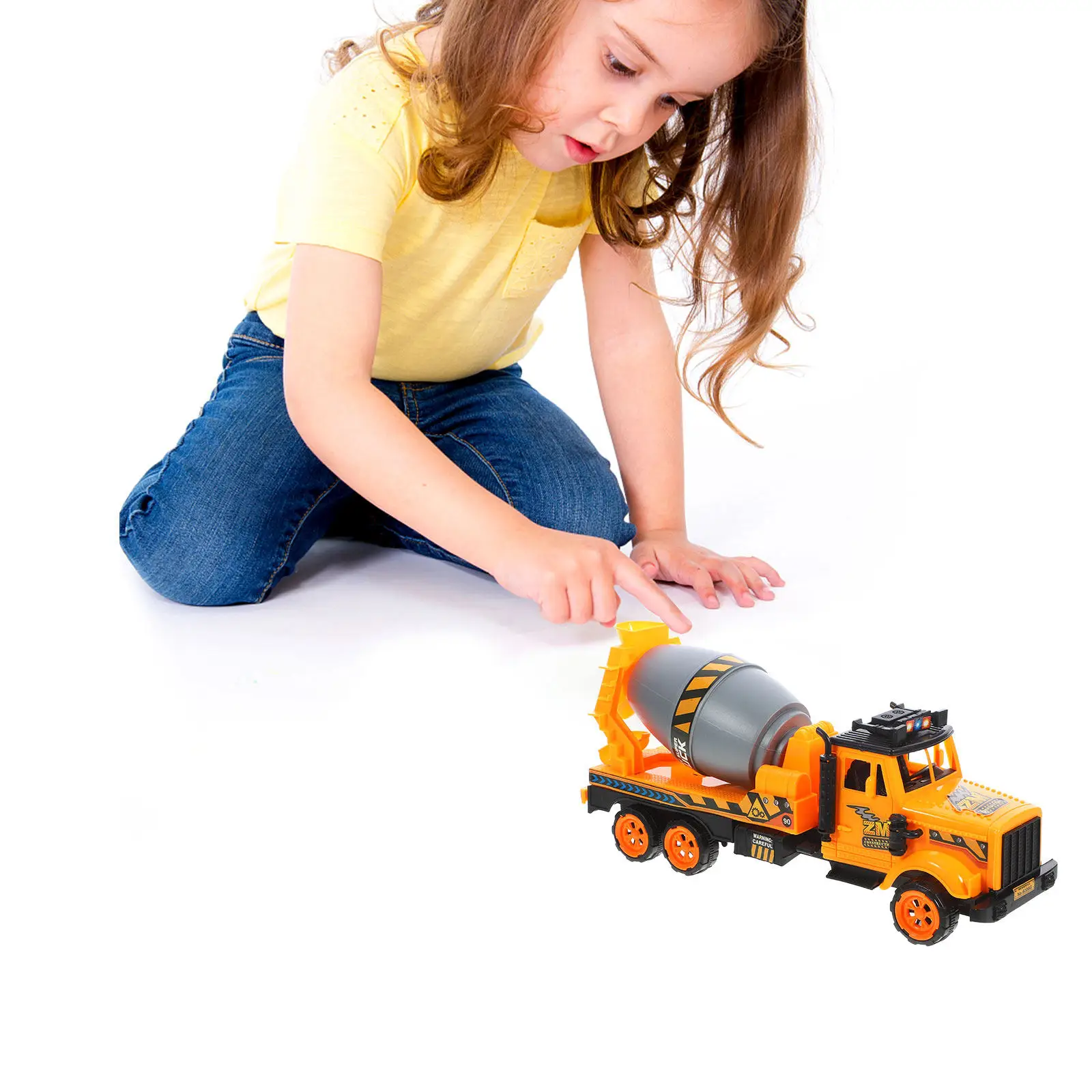 Simulation Inertia Mixer Construction Vehicle Plastic Mixing Truck Early Educational Kids Play Fun Creative Gift Bright Colors