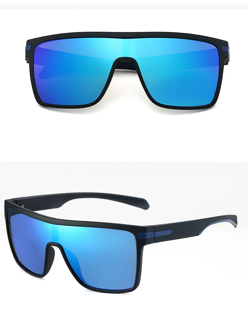 HD Polarisierte Sonnenbrille Männer und Frauen UV400 Sonnenbrille Marke Designer Goggle Spiegel Einteilige Objektiv Brillen – Detail 10