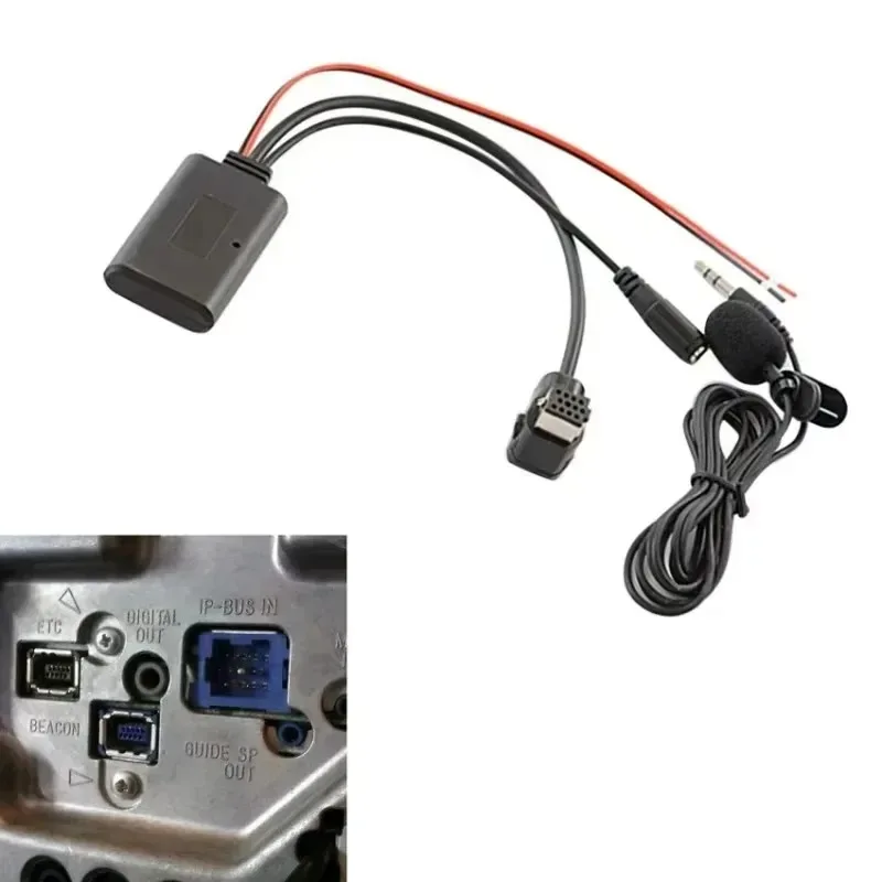 11Pin Bluetooth-compatible Aux Receiver Adapter for Pioneer IP-BUS Car Bluetooth 5.0 Audio Receiver Aux Bluetooth Upgrade