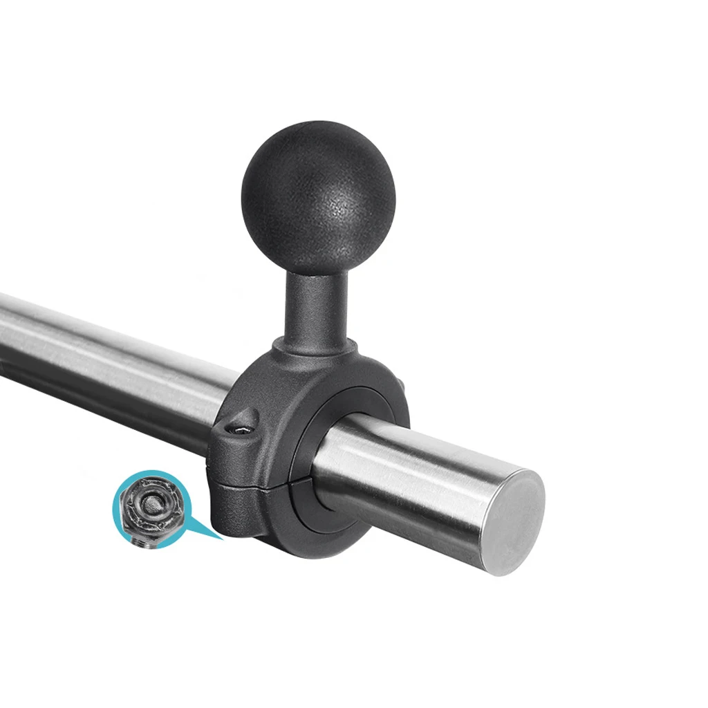 1/1,5 Zoll Kugelkopf halterung Adapter Motorrad Fahrrad Lenker Clip Klemme Rückspiegel Halterung Halterungen Zubehör – Detail 2
