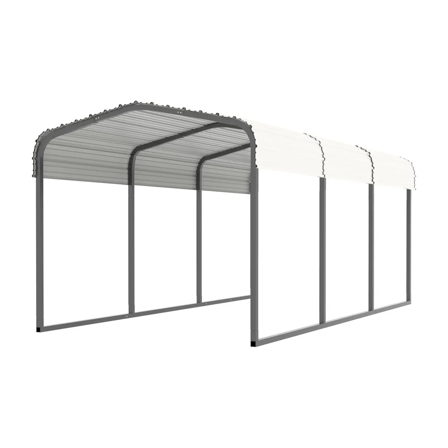 

10x15 FT Heavy Duty Metal Carport with Steel Frame & Innovative Assembly Structure for Trucks Boats Tractors, Custom