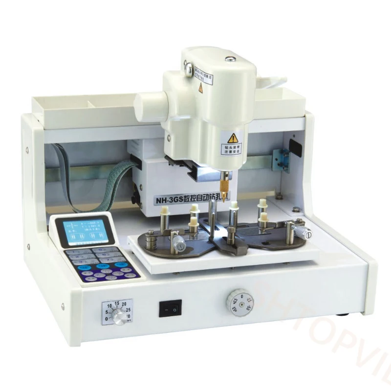 NH-3GS New Model 3D Automatic Digital Drilling Machine Lens Driller for Glasses Shop Use with 1 Year Warranty
