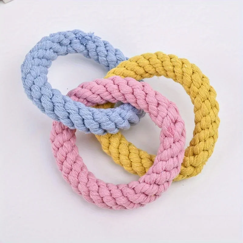 

Colorful Rope Pet Toy Dog Grinding Teeth ChewingToys Interactive Parrot Climbing Rope Toys