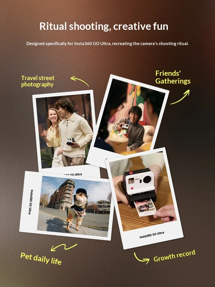 PGYTECH GO Ultra FunCam Box/Set P-GM-446 Instant Camera Protective Camera Case For Insta360 GO Ultra With Wrist Strap view 6