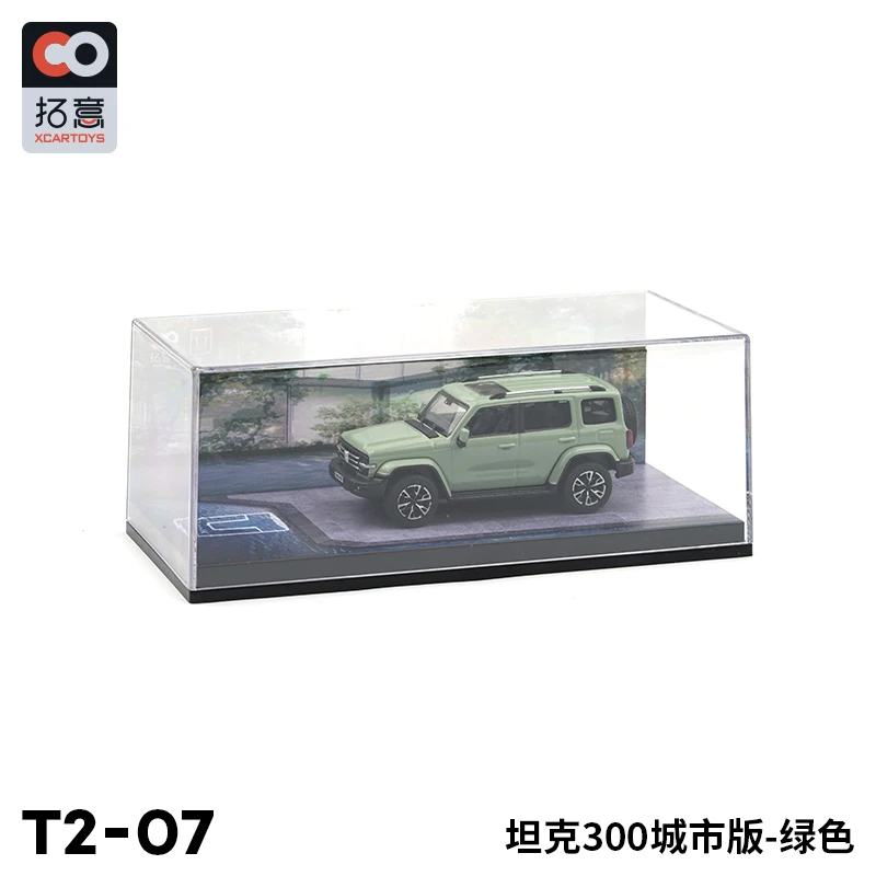 XCarToys 1:64 Tank 300 City Edition Green Diecast Model Car