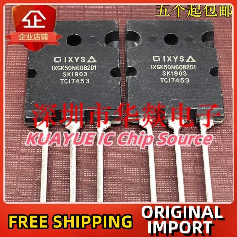 

10PCS-30PCS IXGK50N60B2D1 TO-3PL 600V 75A Fast Shipping Quality Guarantee