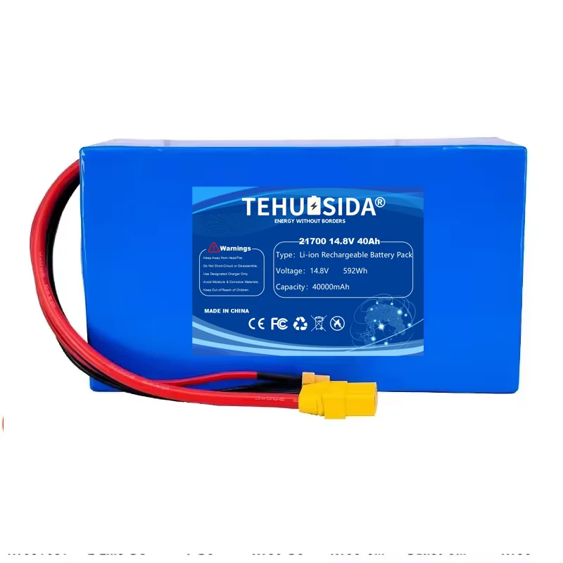 14.8V40000mAh 21700-4S8P Lithium-ion Battery Pack Outdoor High-power 500W Electric Vehicle Electric Wheelchair Power Supply