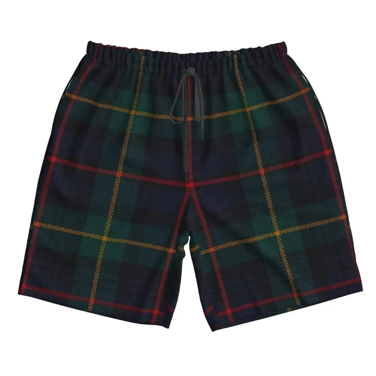 Farquharson Scottish Tartan Trunks Beach Board Shorts Casual Quick Dry Swimming Summer Men Pants