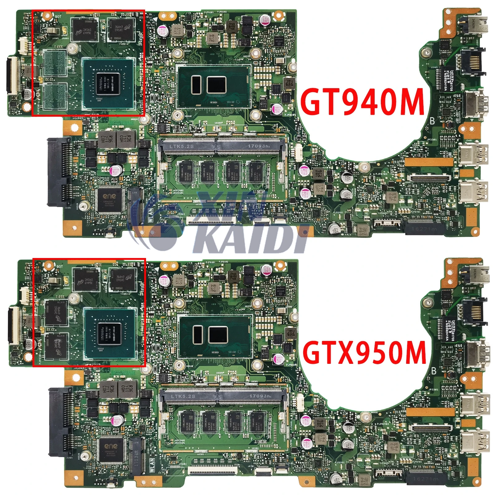 Imagem -02 - Placa-mãe do Portátil para Asus K501uwk K501uq K501uxm I3-i5-i76th Gen Gt940m Gtx960m Gtx950m 4gb 8gb de Ram