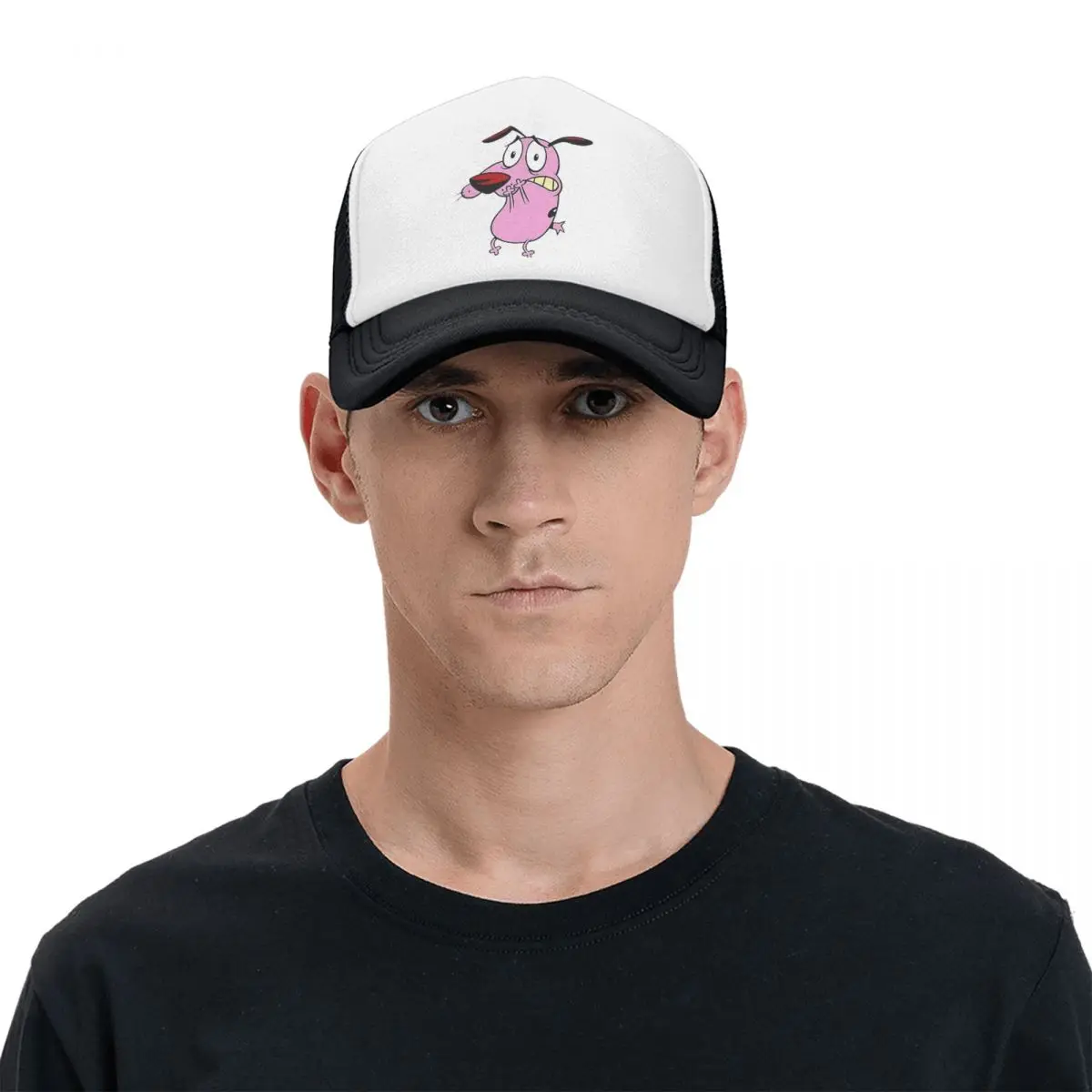 Cute Courageous Cowardlys Dog Cap Fashion Mesh Baseball Caps Adjustable Hat Hip Hop Summer Unisex Baseball Hats