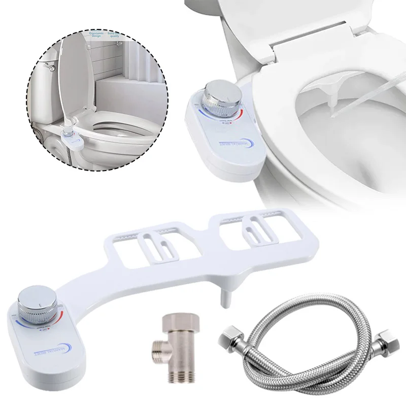 3 Modes Bidet Toilet Seat Attachment Non-Electric Self-Cleaning Single Nozzle Wash Cold Water Lady Bathroom Accessories Sprayer