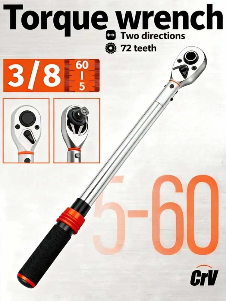 AliExpress NONE Bicycle Torque Wrench Set 15Pcs 1/4" 2-24Nm Dual Direction Bike Allen Key Tool Socket Spanner Pro Motorcycle Repair Kit