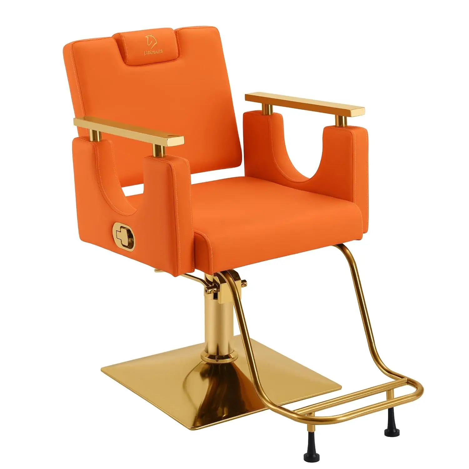 Heavy Duty Barber Chair 360° Swivel Reclining Hydraulic Height Adjustable with Footrest for Salon Barbershop, Customized