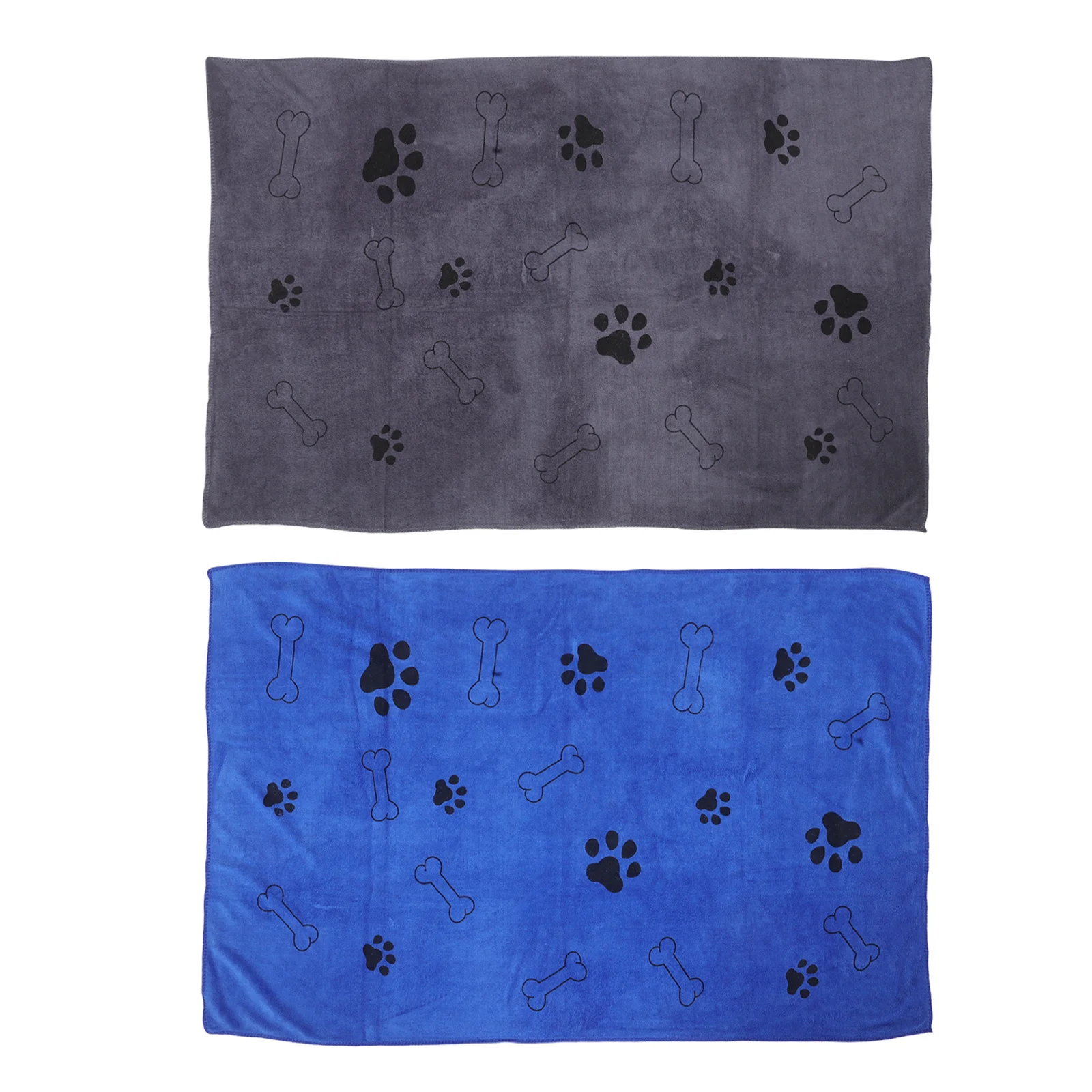

2pcs 40" X 25.6" Pet Quick Dry Bath Towel Microfiber Super Absorbent Dog Cat Grooming Drying Blanket For Sensitive Pets Towels
