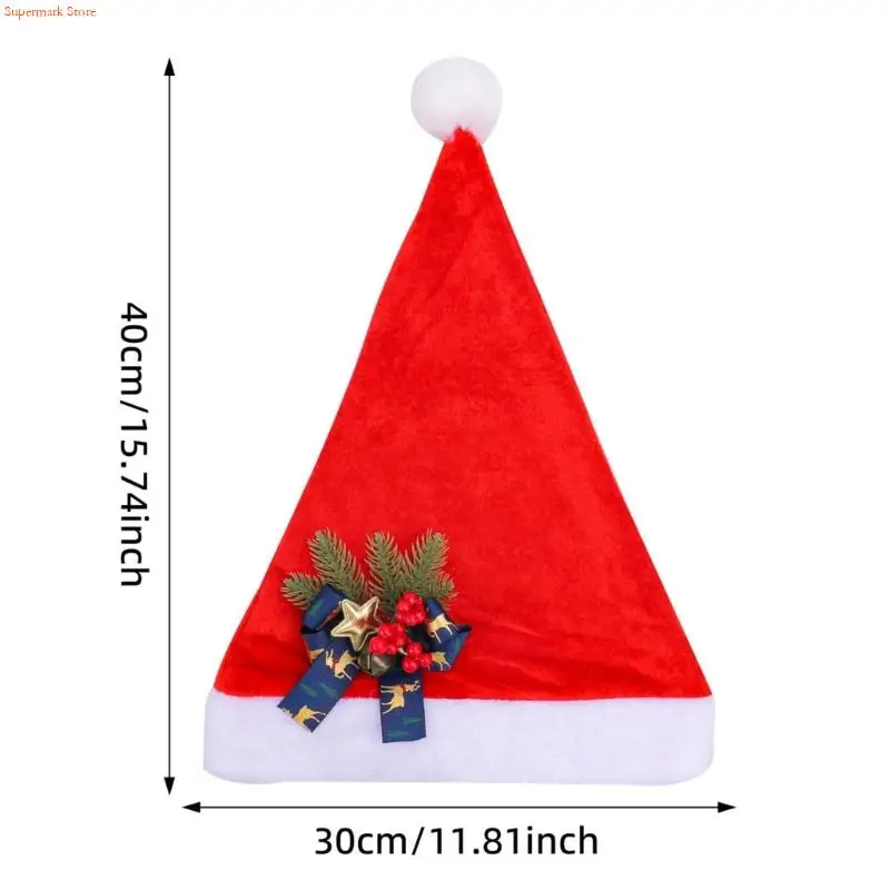 Q5we santa chapéu chapéu com arcos homens adultos homens férias férias chapéu férias para chapéu para